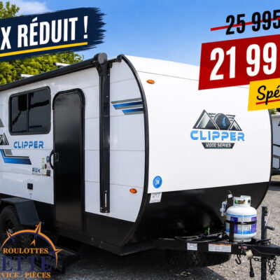 Clipper 12000 ROK 2025--LM Cossette inc. vr-roulotte-fifth wheel-cargo-arctic wolf -Remote-Clipper-cherokee-grey wolf-wolf pup-kodiak cub-aspen trail-dutchmen-forest river-coachmen-apex nano -arctic wolf-Trois-Rivières